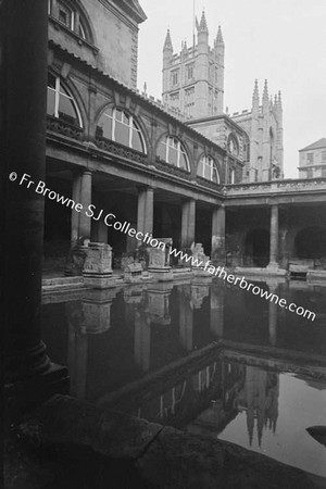 ROMAN BATHS WITH REFLECTION OF ABBEY